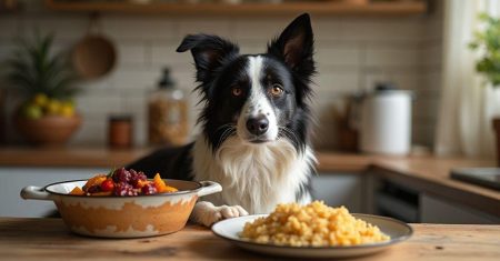 Dieta caseira hipoproteica baixo fósforo Border Collies