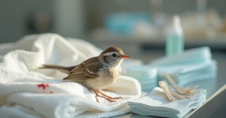 Primeiros socorros básicos para aves com sangramento
