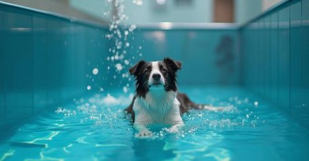 Protocolo de reabilitação física para Border Collies famosos com problemas articulares usando fisioterapia aquática pós-cirurgia eficaz