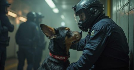 Por dentro do treinamento de cães policiais para detecção de explosivos com simulações realistas em locais públicos lotados que salvam vidas