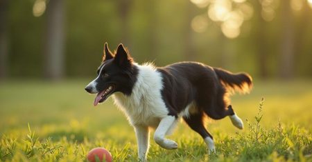 Sinais iniciais de displasia coxofemoral em Border Collie misturado e plano de exercícios e suplementos essenciais para cães ativos